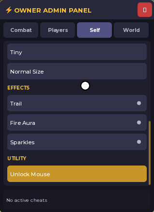 Owner Cheat Panel Premium