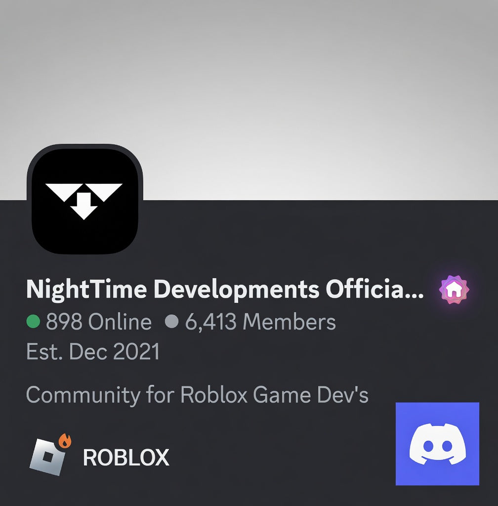 Promo in the NightTime Developments Official Discord Server