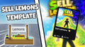 Sell Lemons Style Roblox Template 🍋