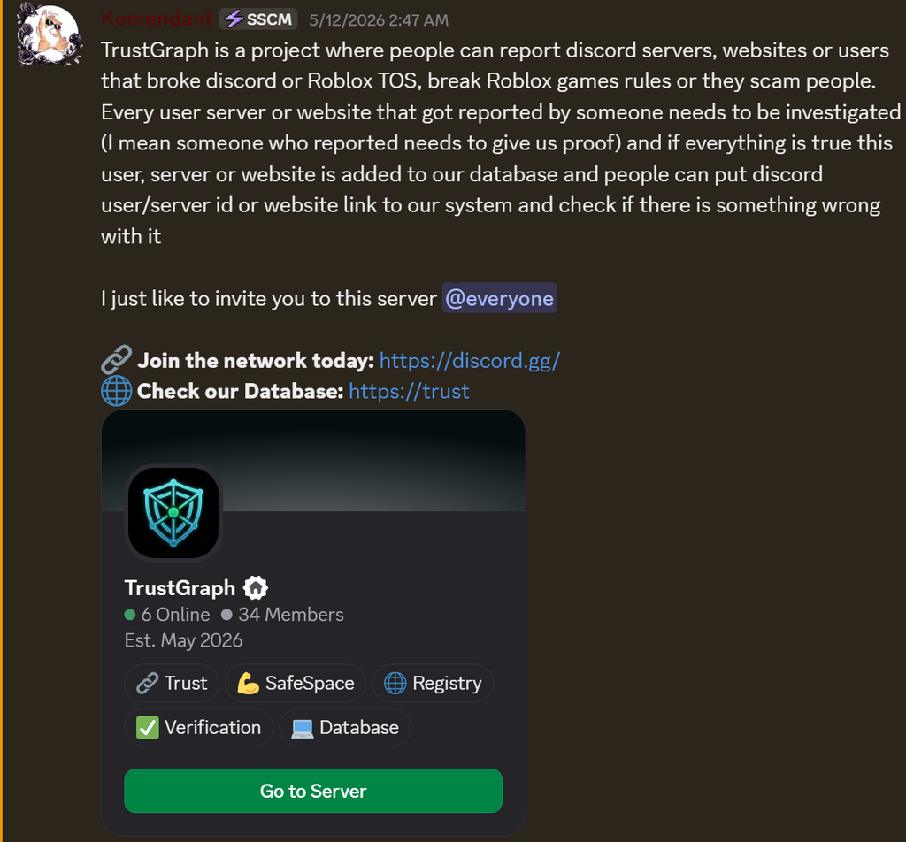 Promo in the NightTime Developments Official Discord Server